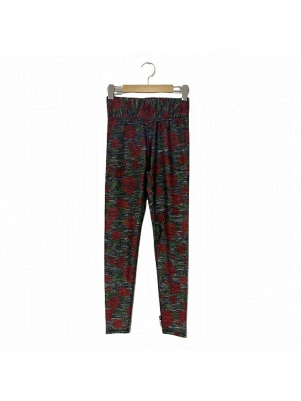 TEREZ Rose print yoga leggings NWOT